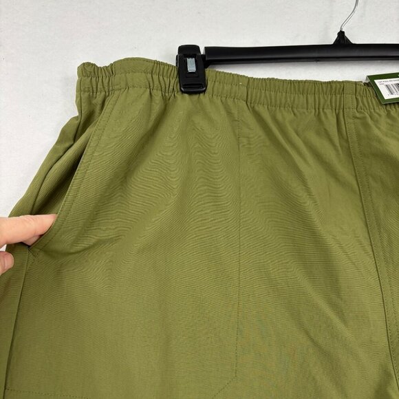 Lake & Trail Pull On Shorts Size 3XL Olive Green UPF 50 Fast Dri Stretch Nylon - Picture 3 of 13